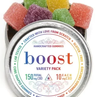 Buy cbd online: Buy Variety-Pack Gummies 150mg + 300mg CBD (Boost Edibles)