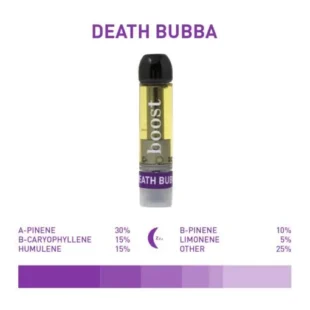 Buy Death Bubba – 1g THC Vape Cartridges (Boost Edibles)