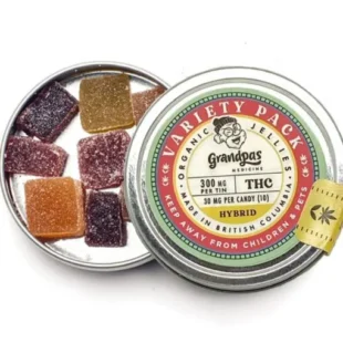 Buy Variety Pack Organic Jellies 300mg THC Hybrid (Grandpas Medicine)