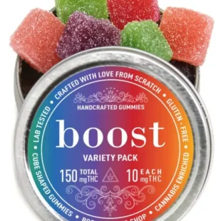 Buy Variety-Pack Gummies 150mg +300mg THC (Boost Edibles)