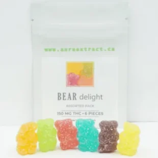 Buy Gummy Bears – Assorted Pack 150mg THC (Aura)