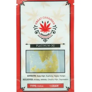 Buy Platinum OG Shatter 1g (Great Canadian Concentrates)|Platinum OG Shatter 1g (Great Canadian Concentrates)